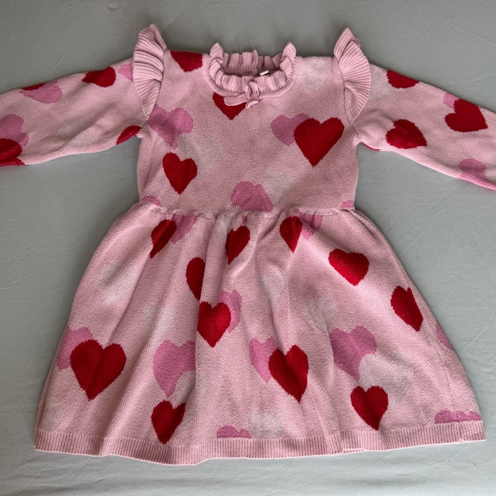 Bundle of 2 Janie and Jack baby girl sweater dresses. Size- 2T - Picture 6 of 8